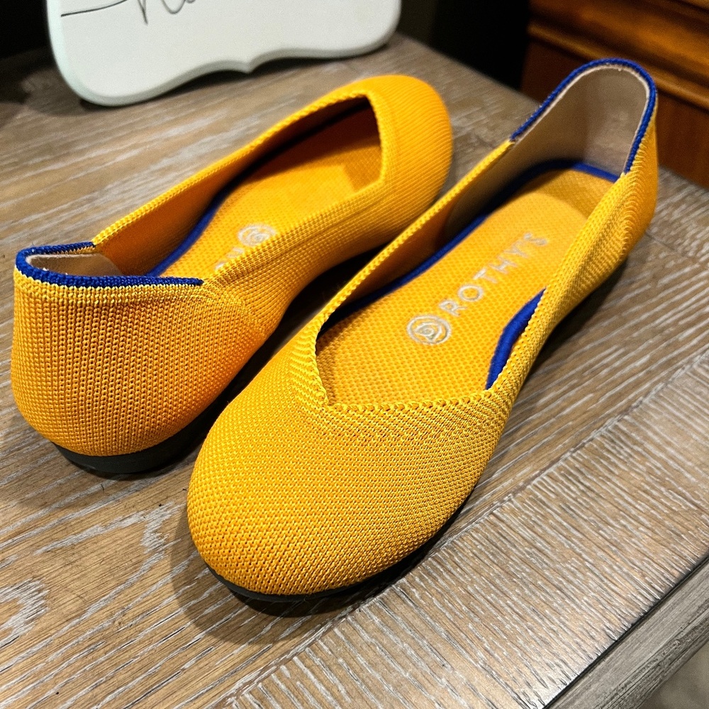 Authentic Rothy’s Lemondrop flats sz 7